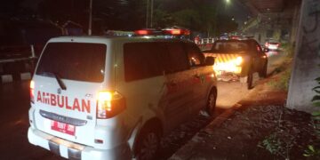 BPBD Kota Bogor Bantu Pengendara Motor Yang Terpeleset, Gesit 119  Langsung Tiba Di Lokasi