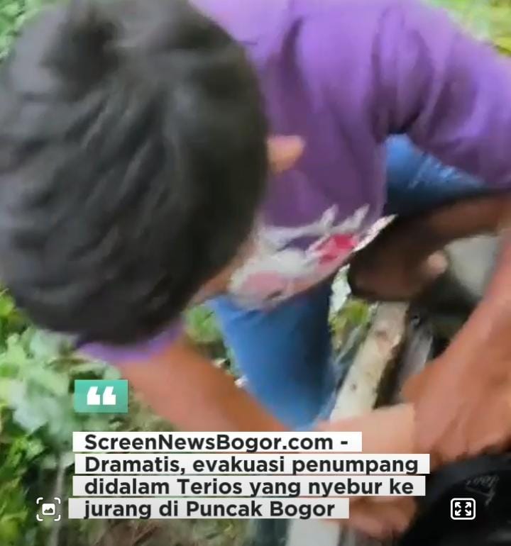 Lewati Jalur Alternatif Puncak, Kendaraan Yang Dibawa Mahasiswi Terjun Ke Jurang