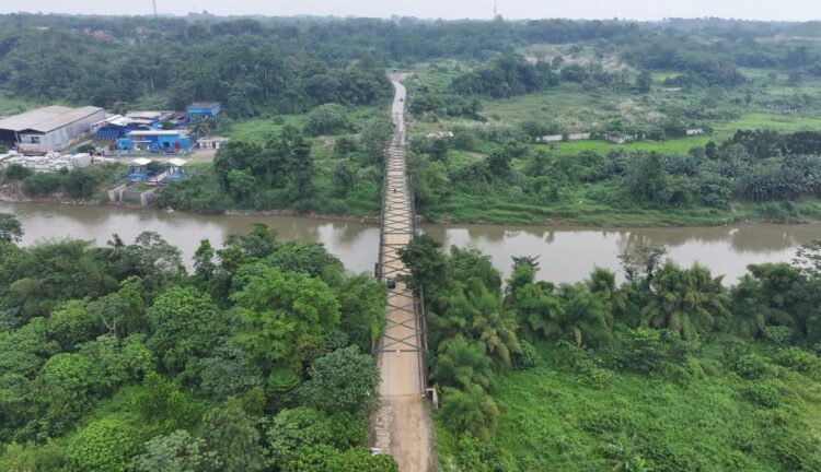 Jembatan Leuwiranji Membentang Panjang Suguhkan Keindahan Mulai Diperbaiki